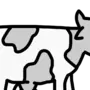 Корова простой рисунок