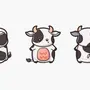 Картинки с принтом коровы