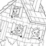 Рисунок домики трех поросят