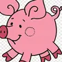 Картинка свинья для детей