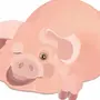 Картинка свинья для детей