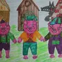Три Поросенка Рисунок Для Детей Карандашом