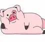 Рисунок свиньи из гравити фолз