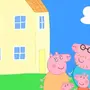 Свинка пеппа картинки семья рядом с домом
