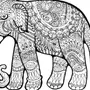 Индийский слон рисунок