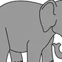 Слон картинка рисунок