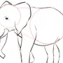 Слон боком рисунок