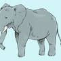 Картинки слона для срисовки