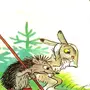 Картинка еж и заяц
