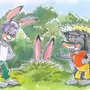 Картинка еж и заяц