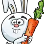 Картинка Заяц Ест Морковку