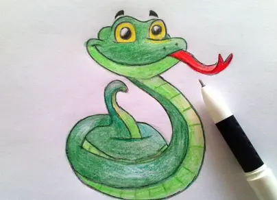 Змея картинки для срисовки