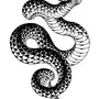 Картинка змеи карандашом