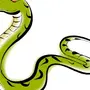 Змея Картинка На Белом Фоне