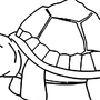 Черепаха рисунок сверху
