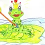 Легкий рисунок царевны лягушки