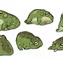 Рисунки в стиле goblin core лягушки