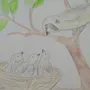 Нарисовать Рисунок Птицы В Гнезде