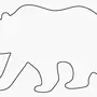 Рисунок медведь шаблон