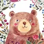 Медвежонок С Цветами Рисунок