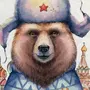 Русский Медведь Рисунок