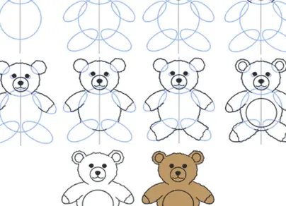 Рисунок медведя 3 класс