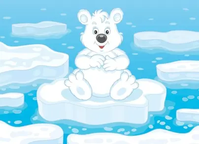 Картинка медведь на льдине