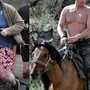 Путин на лошади в хорошем качестве