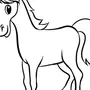 Лошадь Картинка Раскраска