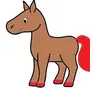 Лошадь Простой Рисунок Для Детей