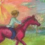 Лошадь С Розовой Гривой Рисунок