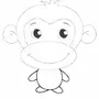 Голова обезьяны рисунок