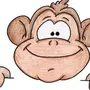 Мордочка обезьянки рисунок