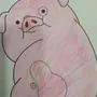 Рисунок свиньи из гравити фолз