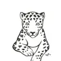 Леопард Рисунок