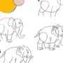 Рисунок слона 3 класс
